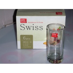 sklenice 250 ml SWISS- sada 6ks